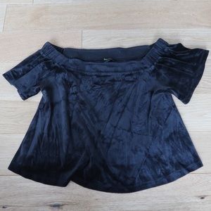 Juicy Couture velvet off the shoulder top size M